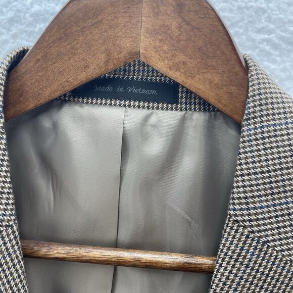 Chaps Ralph Lauren Blazer Men 46R Multicolor Polyester 2 Button Front Sport Coat - Picture 4 of 13